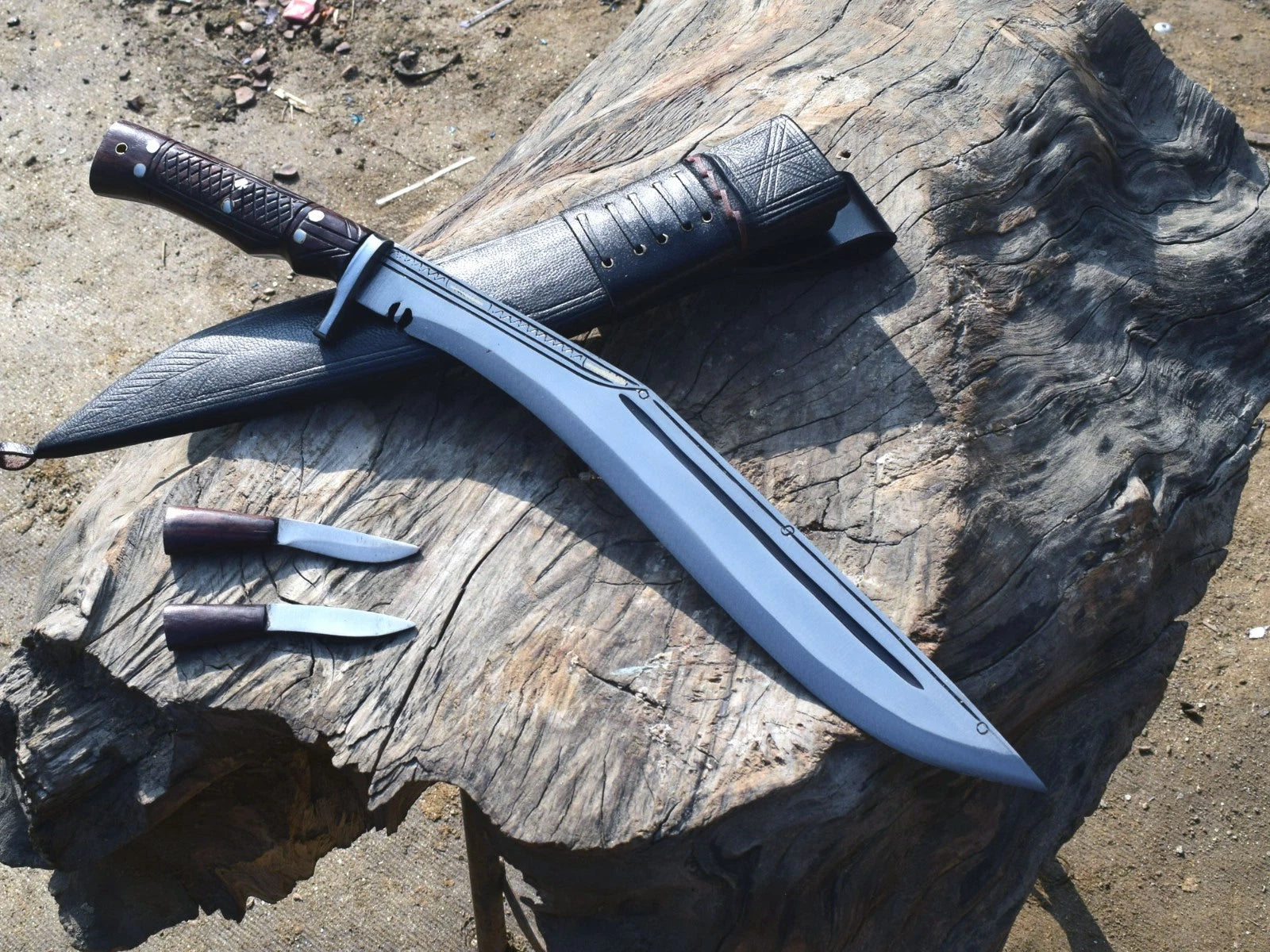Traditional Sirupate Kukri knife full tang construction handmade Nepal Grace Kukri House
