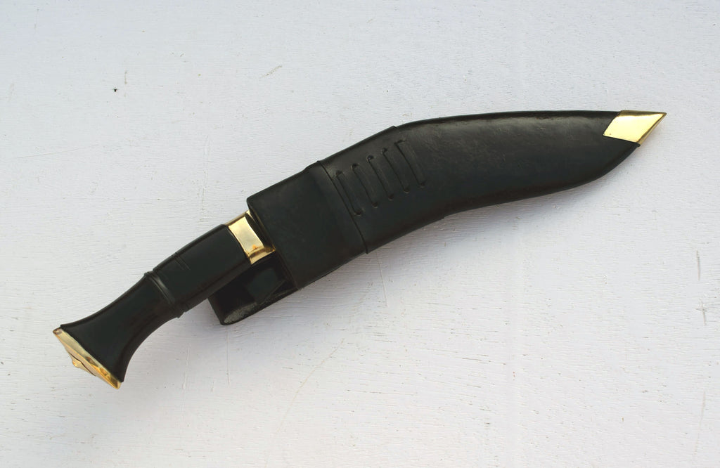 Handmade Nepalese Traditional Kukri Knife – Service No.1 – 10" Blade – Buffalo Horn Handle | Khukuri from Nepal