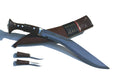 Handmade Nepalese Traditional Kukri Knife – Sirupate Full Tang – 13" Blade – 5.25" Handle – Brown Sheath