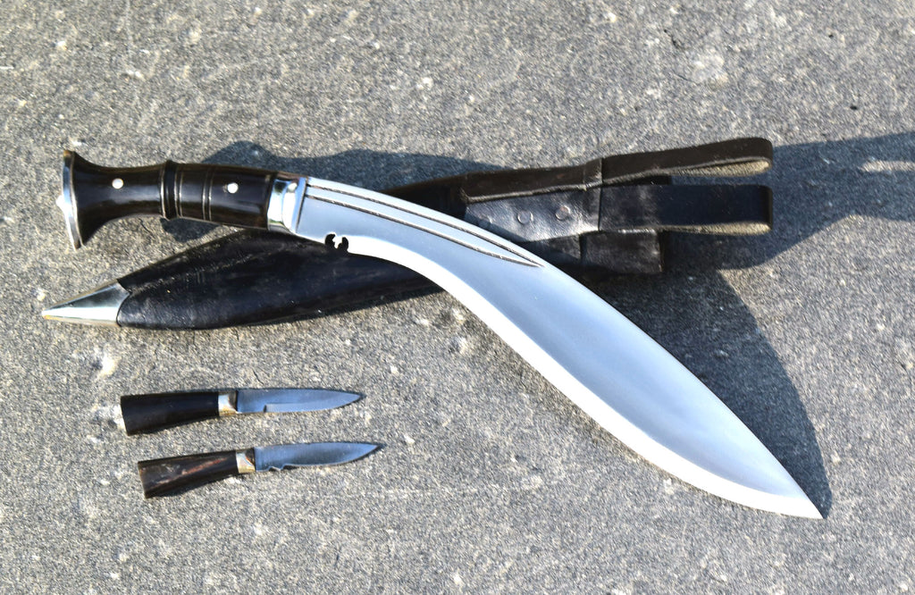 Kukri knife with Karda and Chakmak side tools