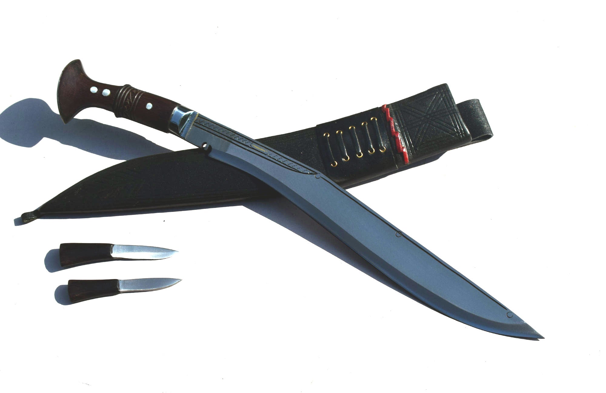 Traditional Nepali Kukri Knife with Black Sheath