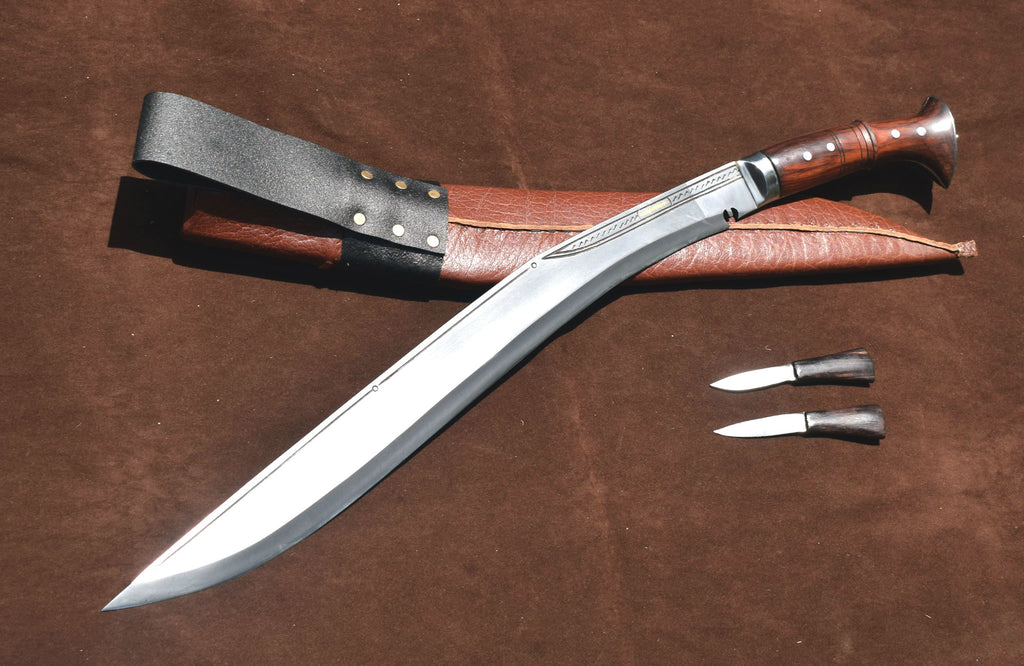 Full tang Sirupate Kukri Knife 18.5 inch – complete set with sheath – handmade in Nepal – Grace Kukri House